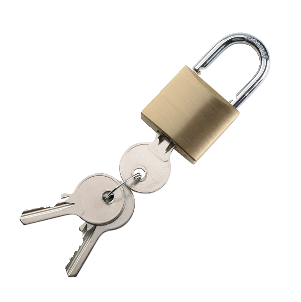 Lucchetto in ottone con chiave 30 mm