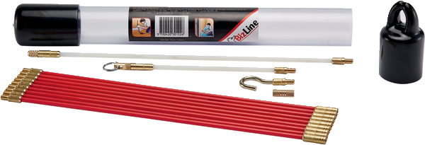 Set aus Glasfaser-Einziehstangen 33cm