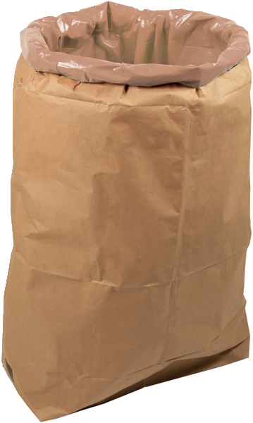 Sacco per rifiuti edili carta e plastica, 125 l
